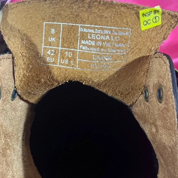 Dr. Martens Leona Lug Sole Platform Derby Shoes NEW Women's Size 10 - Picture 6 of 7